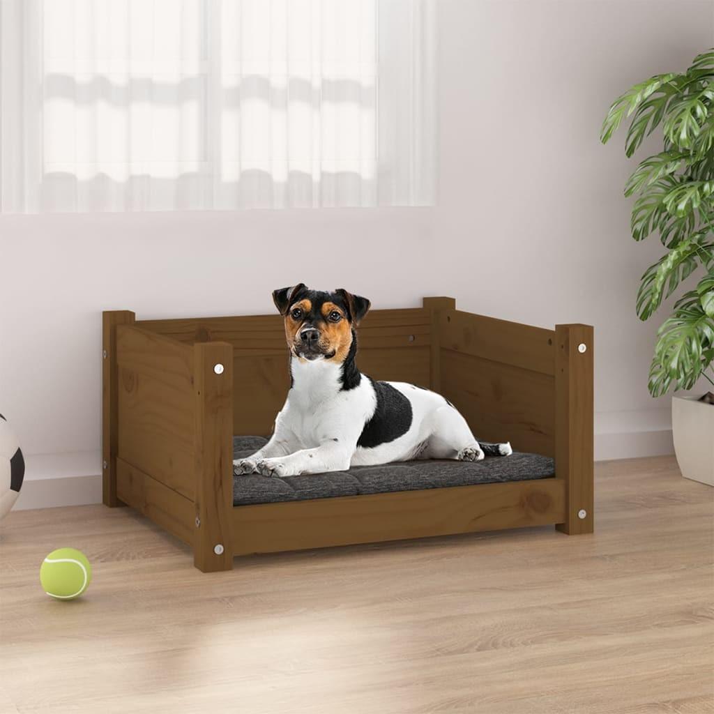 Hundeseng 5x45 5x28 Massivt Fyrretræ Gyldenbrun 8720287140306