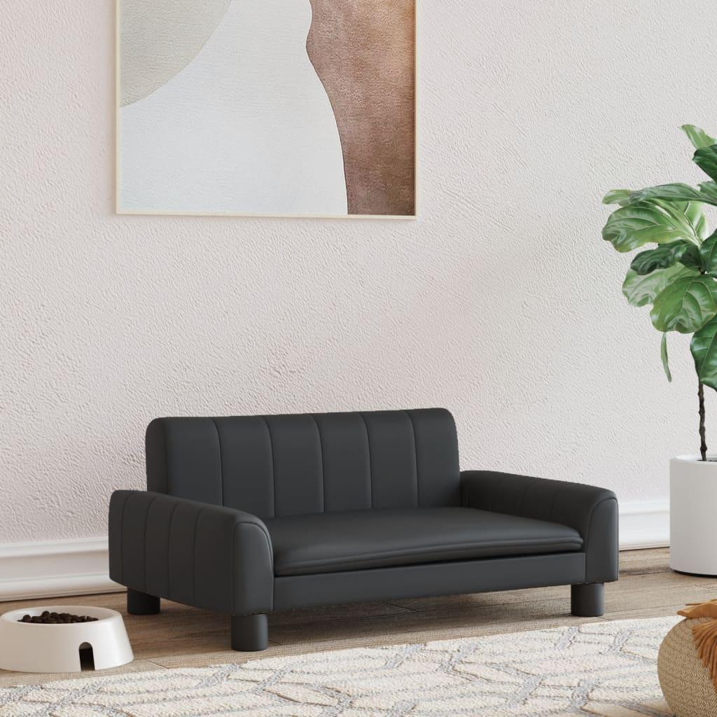 Elegant hundesofa i kunstlæder til små hunde - Komfort!