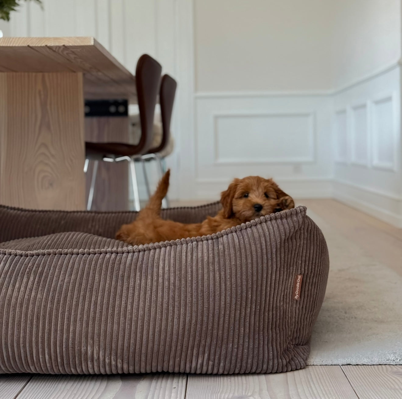 Elegant Hundekurv i Mørk Brun – Komforttilbud!