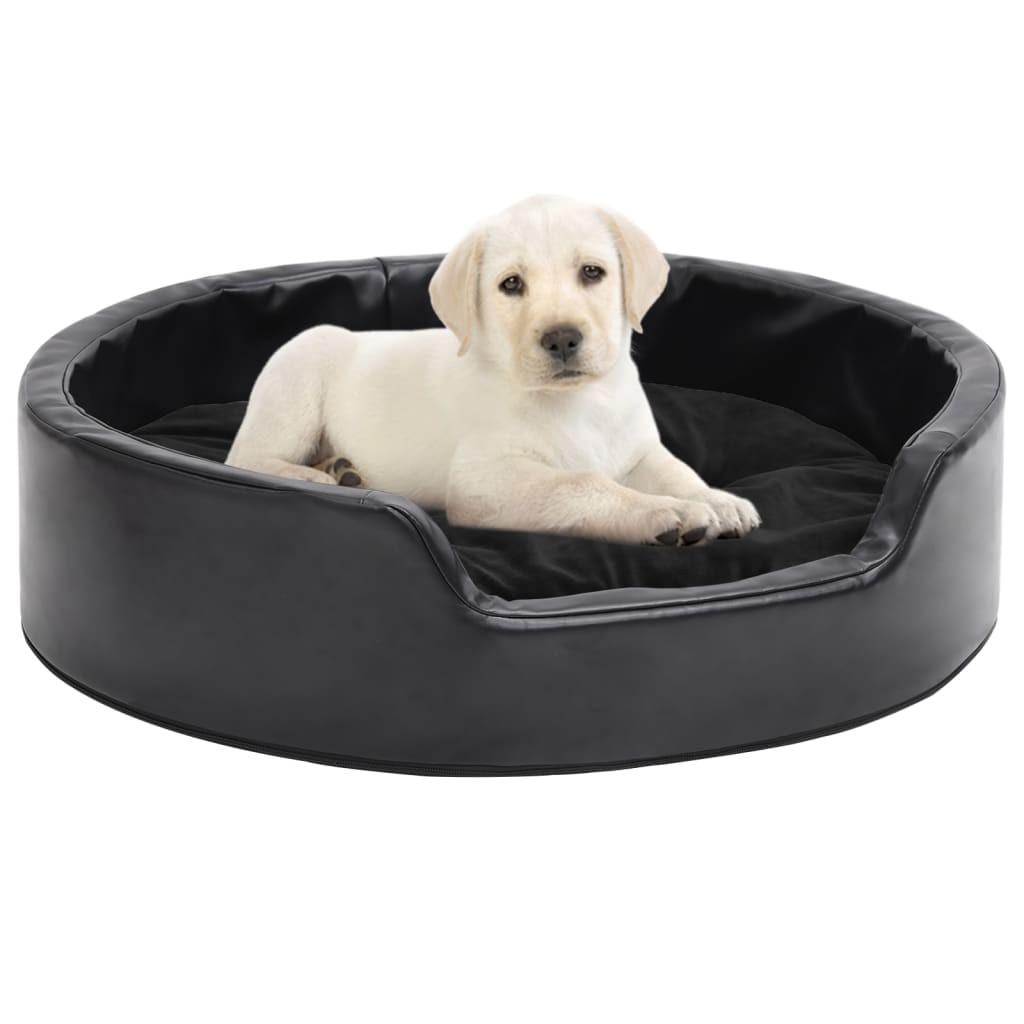 Hundekurv   Sort Plys Kunstlæder 8720286430842