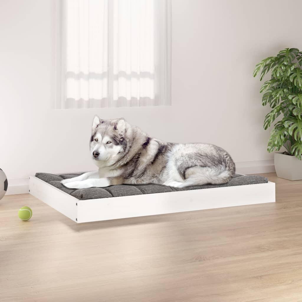 Hundeseng Massivt Fyrretræ Hvid 101 8720287207108