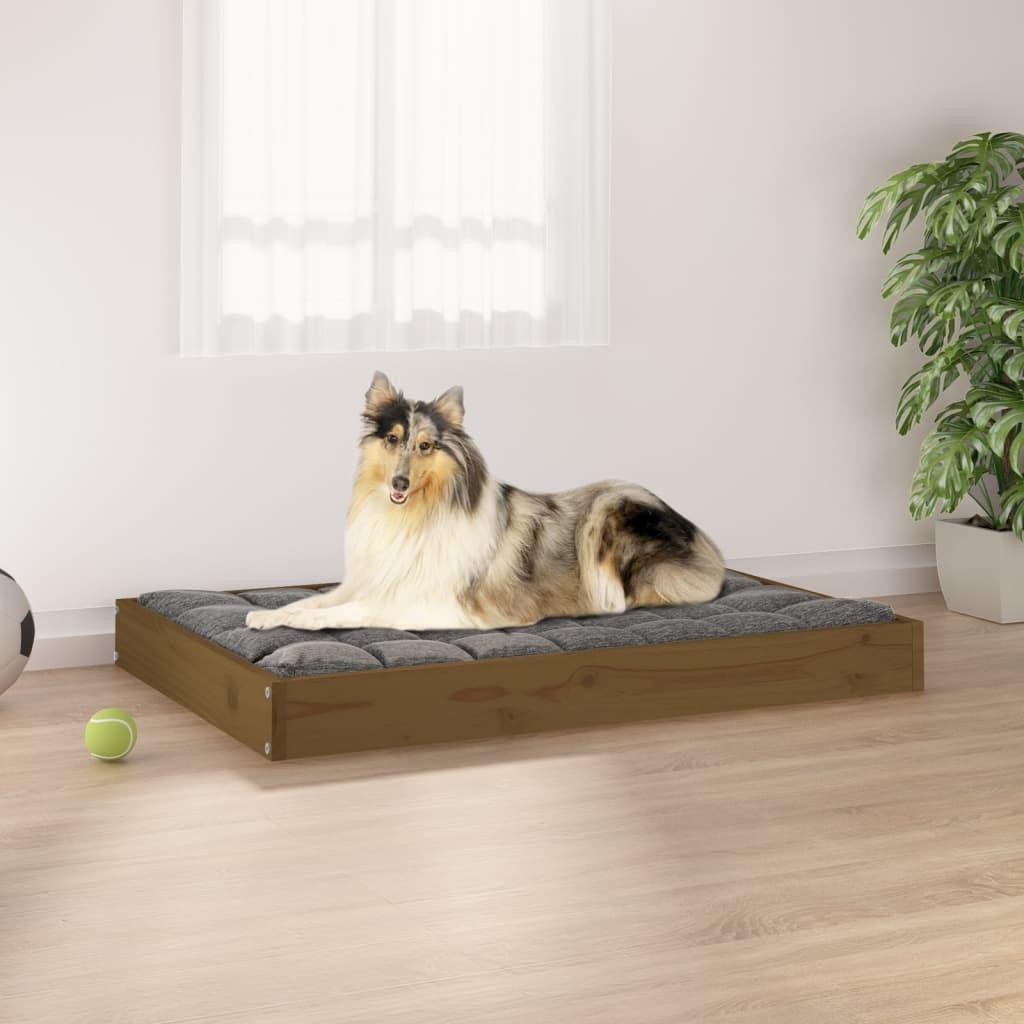 Hundeseng Massivt Fyrretræ   Gyldenbrun 8720287208723