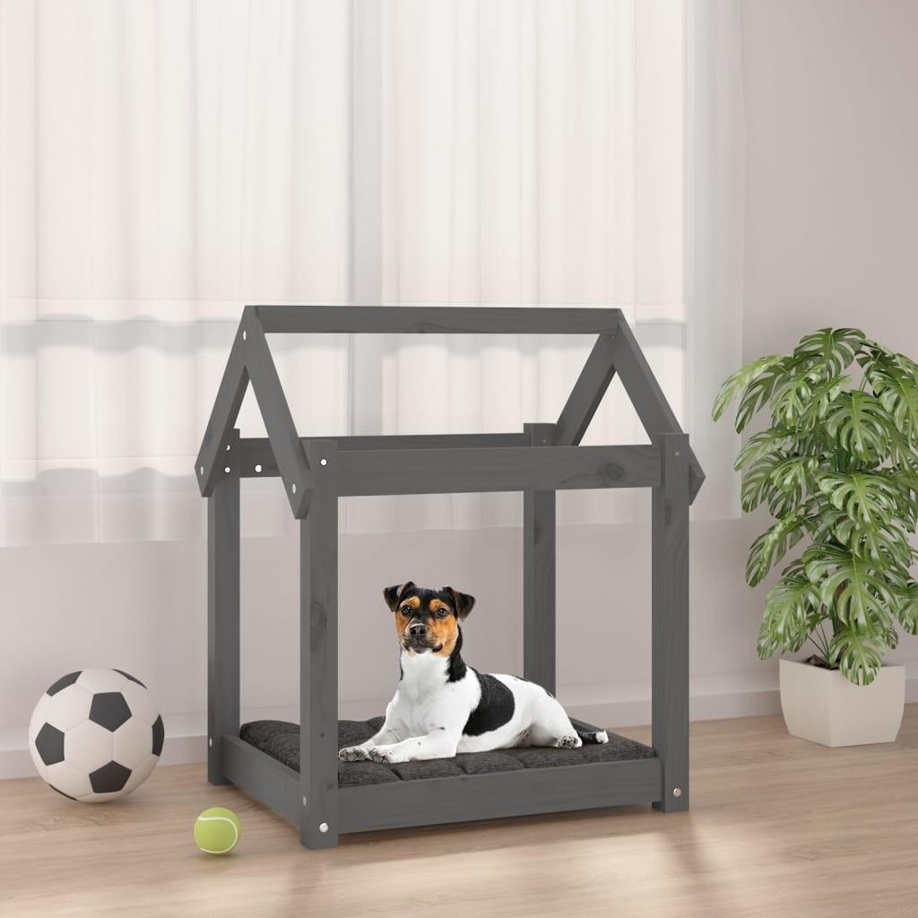Hundeseng Massivt Fyrretræ   Grå 8720287208815