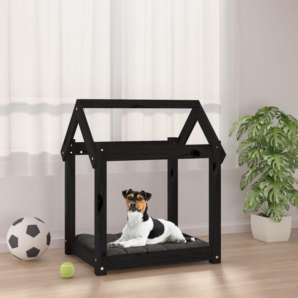 Hundeseng Træ   Massivt Fyrretræ Sort 8720287206989