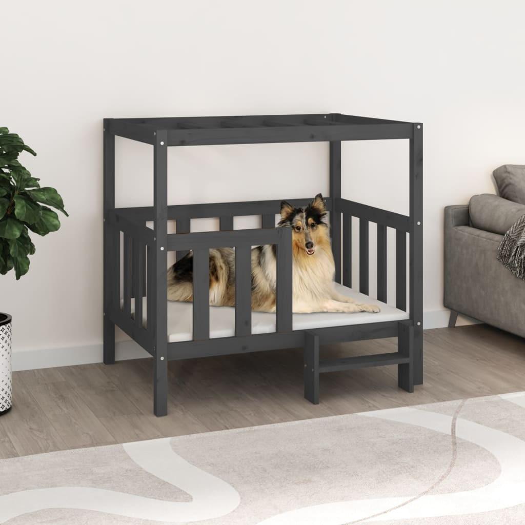 Hundeseng Massivt Fyrretræ 105   100 Grå 8720287208860