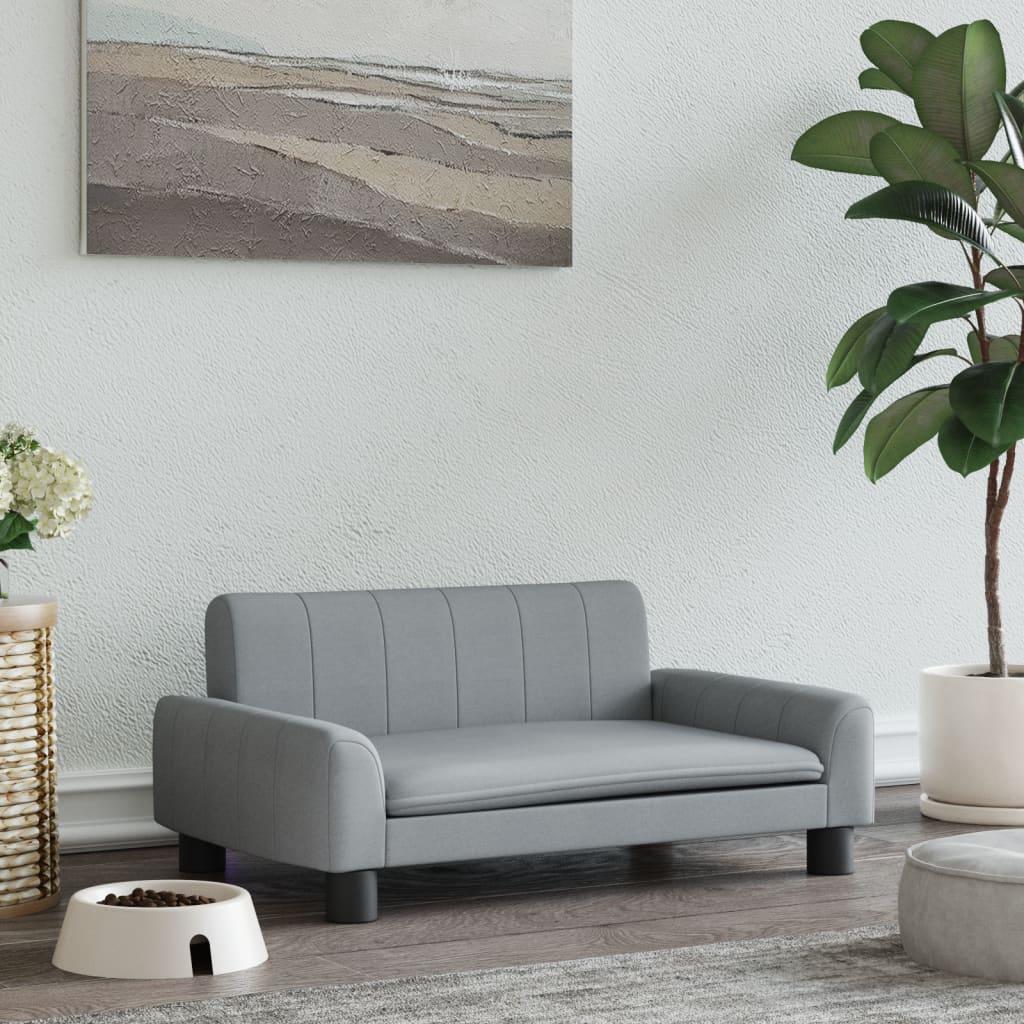 Hundeseng Sofa Stof   Lysegrå 8720287218418