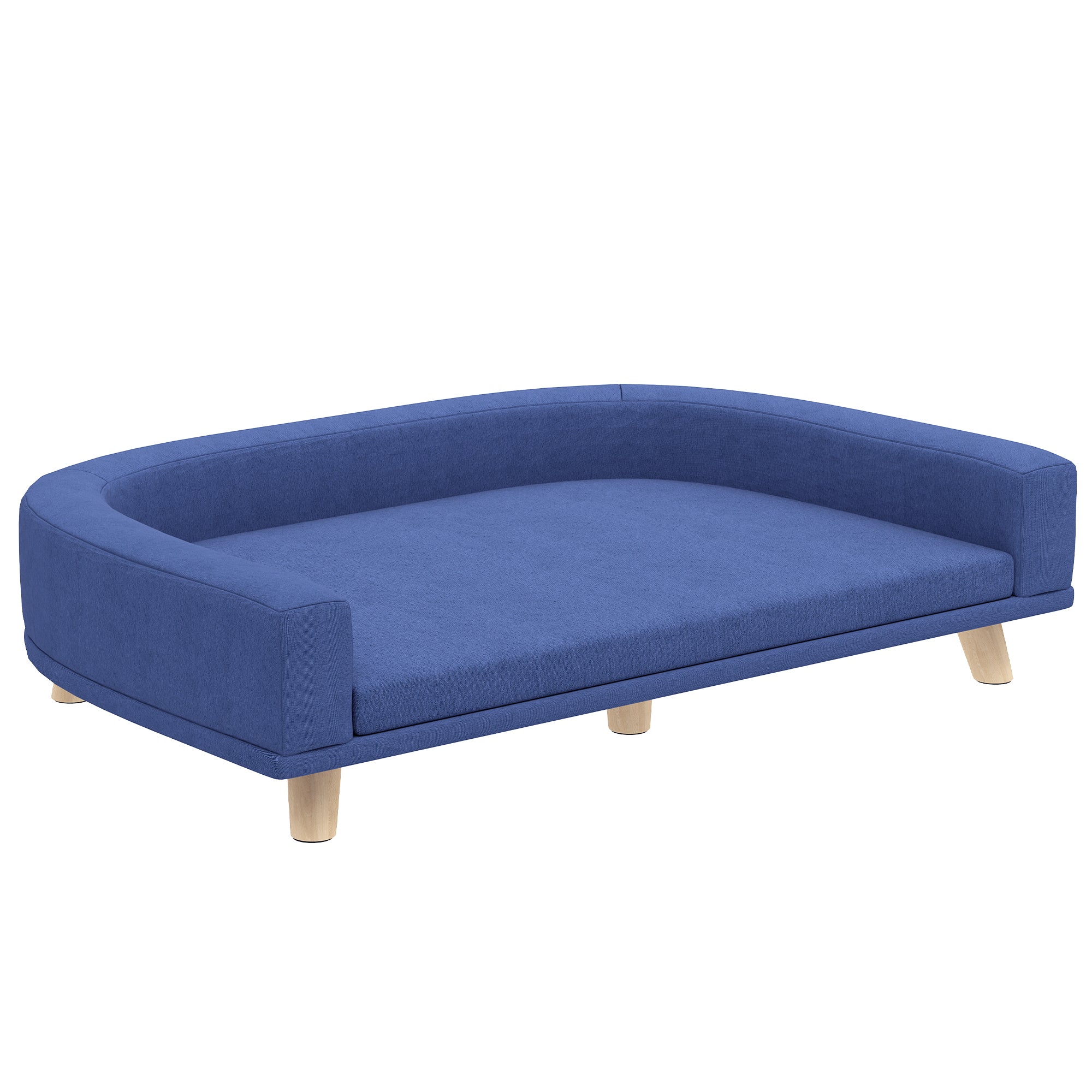 Hundeseng Hundesofa Kæledyrssofa Eukalyptustræ Blå 4255826863001