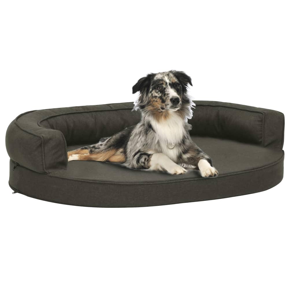 Ergonomisk Hundeseng  Hør Look Mørkegrå 8720286431122
