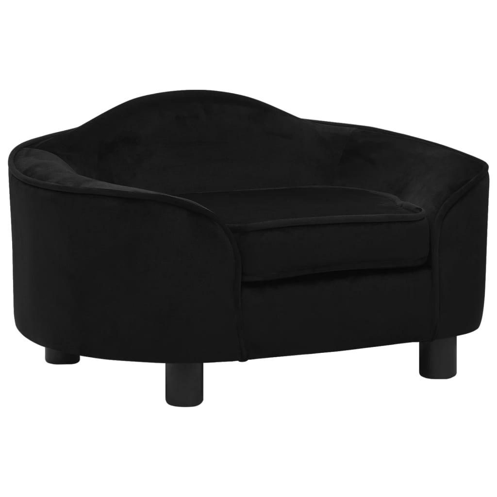 Hundesofa Plys Sort Hundeseng 8720286341414