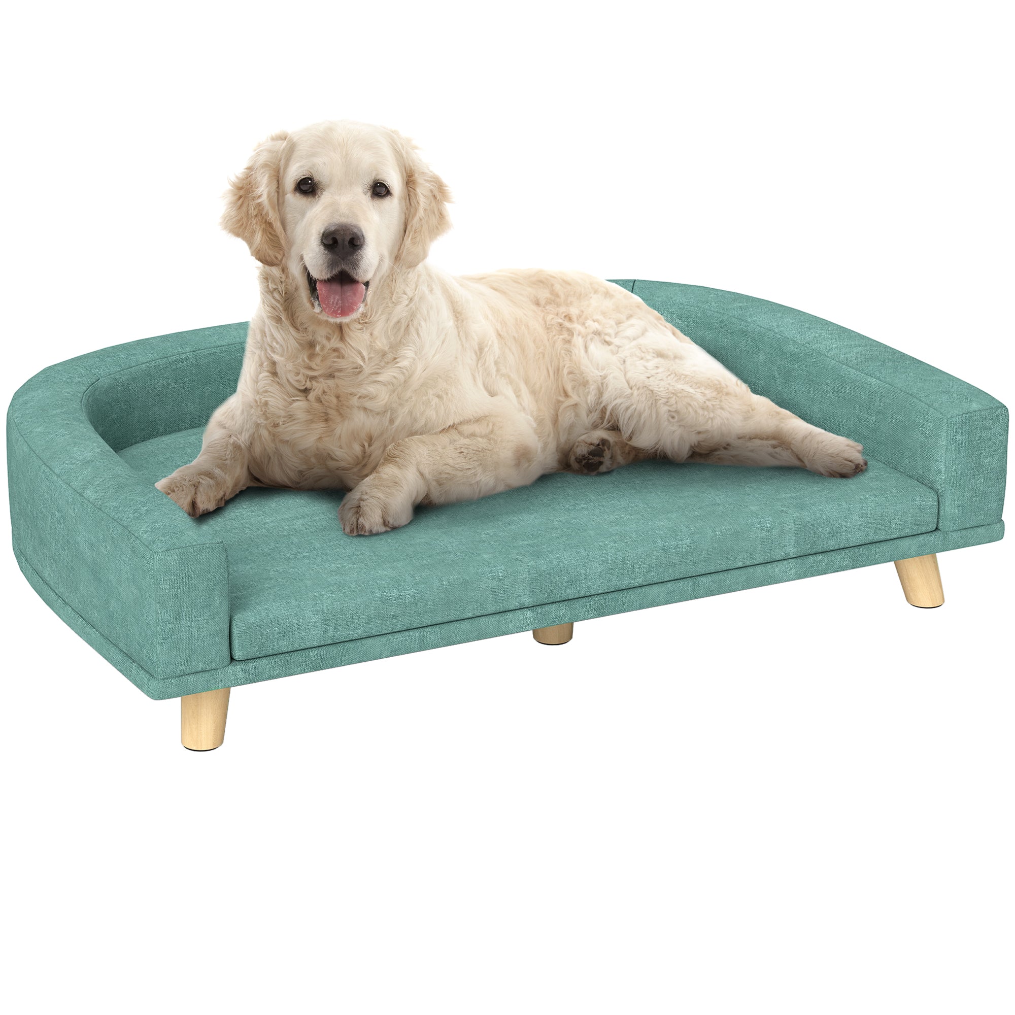 Hundeseng Hundesofa Kæledyrssofa Eukalyptustræ Grøn 4255633557247